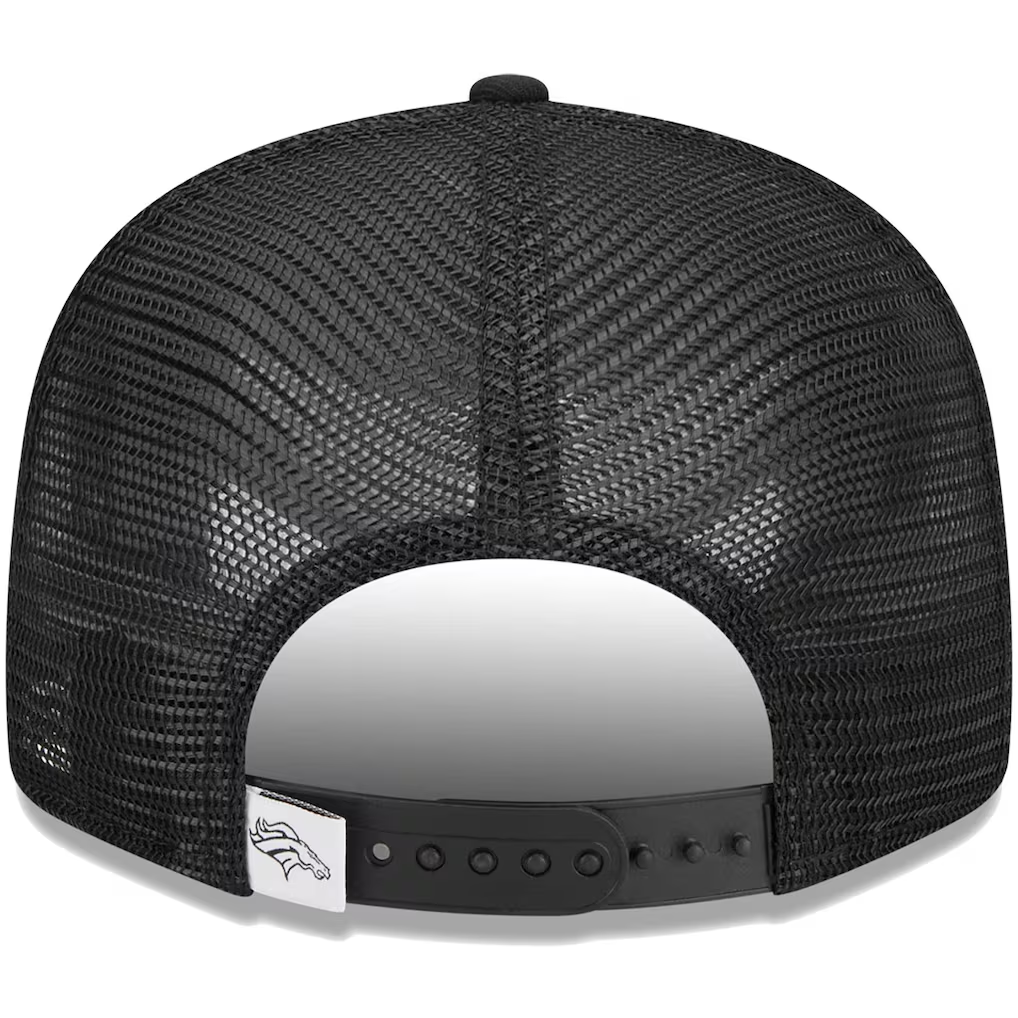 DENVER BRONCOS EVERGREEN TRUCKER 9FIFTY SNAPBACK HAT - BLACK/WHITE