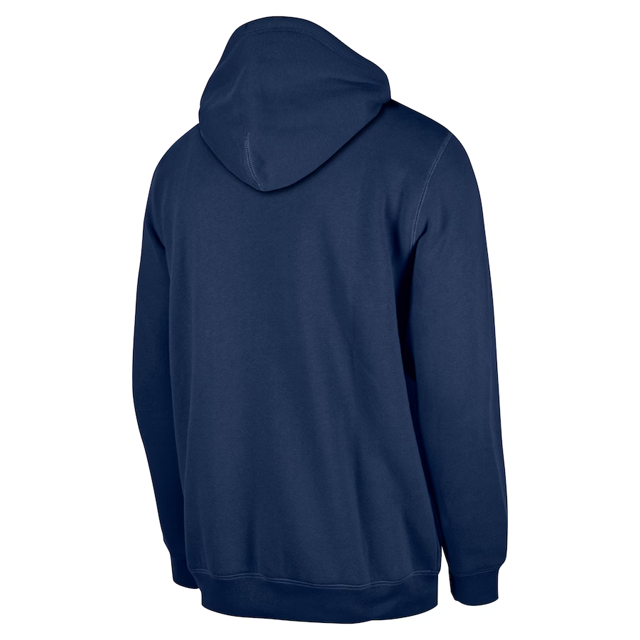 DENVER BRONCOS MEN'S 2024 NFL SIDELINE 3RD DOWN PLAID PULLOVER HOODED SWEATSHIRT
