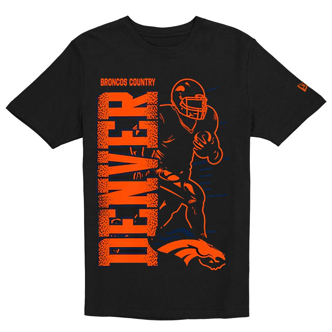 DENVER BRONCOS MEN'S NEW ERA 2026 NFL TRAINING CAMP T-SHIRT - BLACK