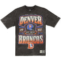 DENVER BRONCOS MEN'S NEW ERA THROWBACK ACID WASH T-SHIRT - BLACK