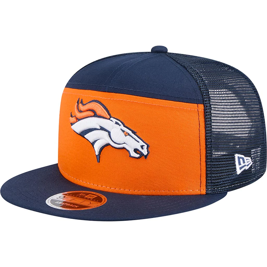 DENVER BRONCOS OUTDOOR SPLIT PANEL TRUCKER 9FIFTY SNAPBACK HAT