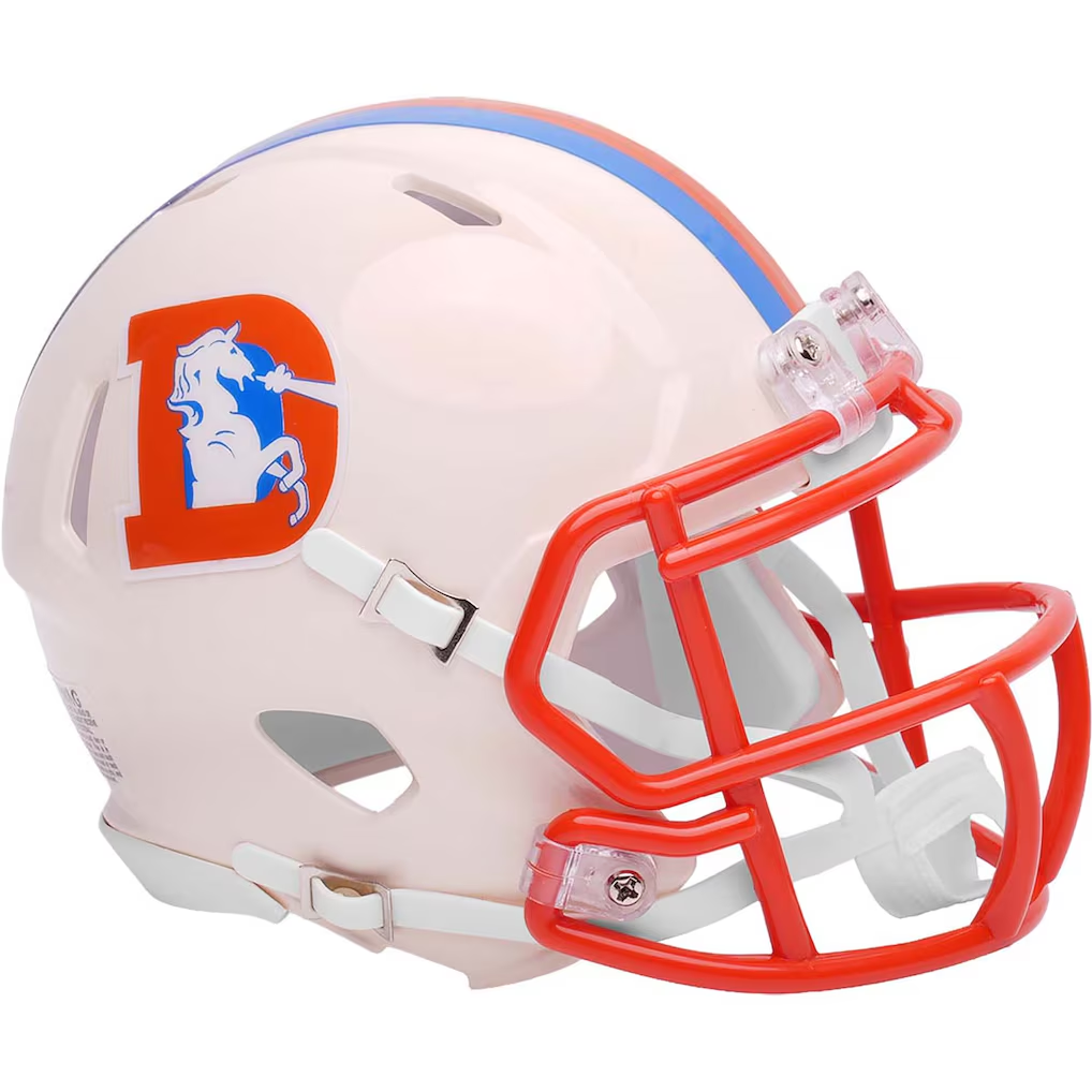 DENVER BRONCOS RETRO COLLECTION RIDDELL SPEED MINI HELMET