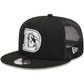 DENVER BRONCOS RETRO EVERGREEN TRUCKER 9FIFTY SNAPBACK HAT - BLACK/WHITE