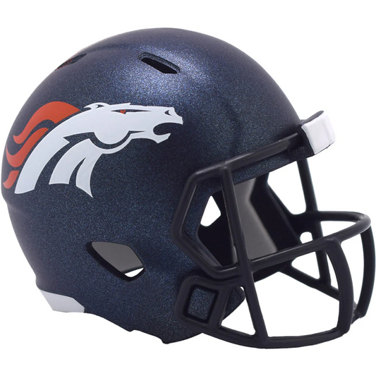 DENVER BRONCOS RIDDELL POCKET PRO SPEED HELMET