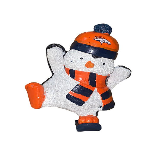 DENVER BRONCOS SNOWBOARDING PENGUIN ORNAMENT