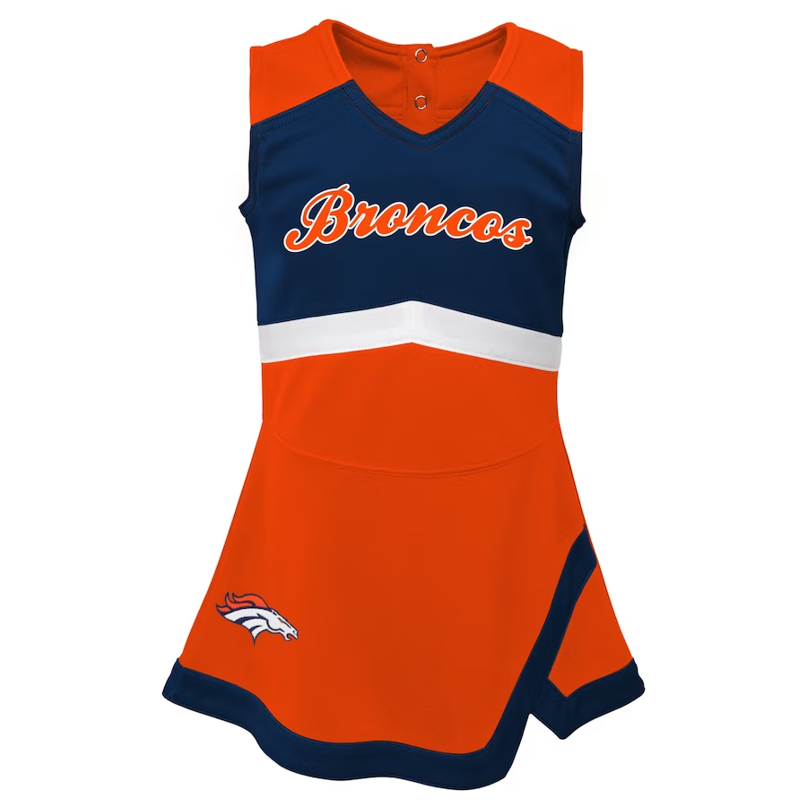 DENVER BRONCOS TODDLER CHEER CAPTAIN SET WITH BLOOMERS