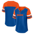 DENVER BRONCOS WOMEN'S FANATICS BRANDED CURL ROUTE T-SHIRT - BLUE