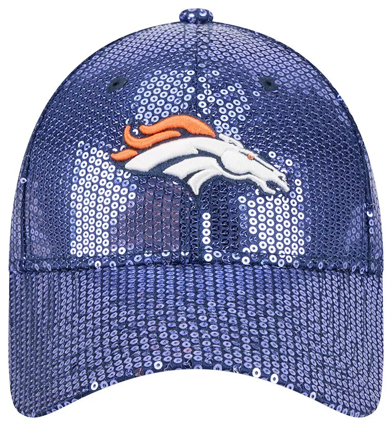 DENVER BRONCOS WOMEN'S SEQUIN 9FORTY ADJUSTABLE HAT - BLUE