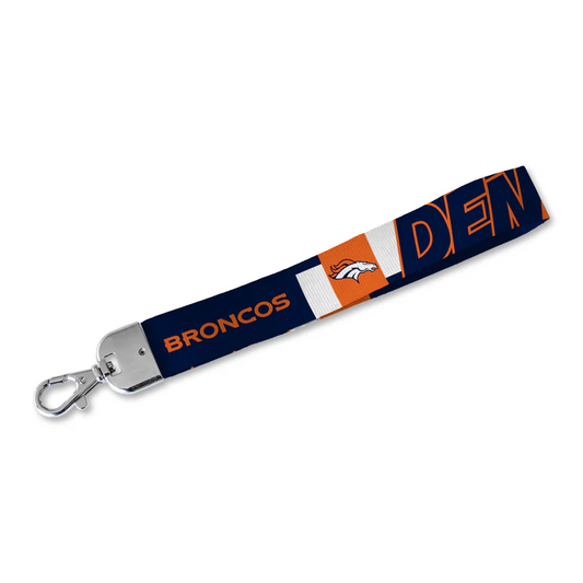 DENVER BRONCOS WRISTLET LANYARD KEYCHAIN