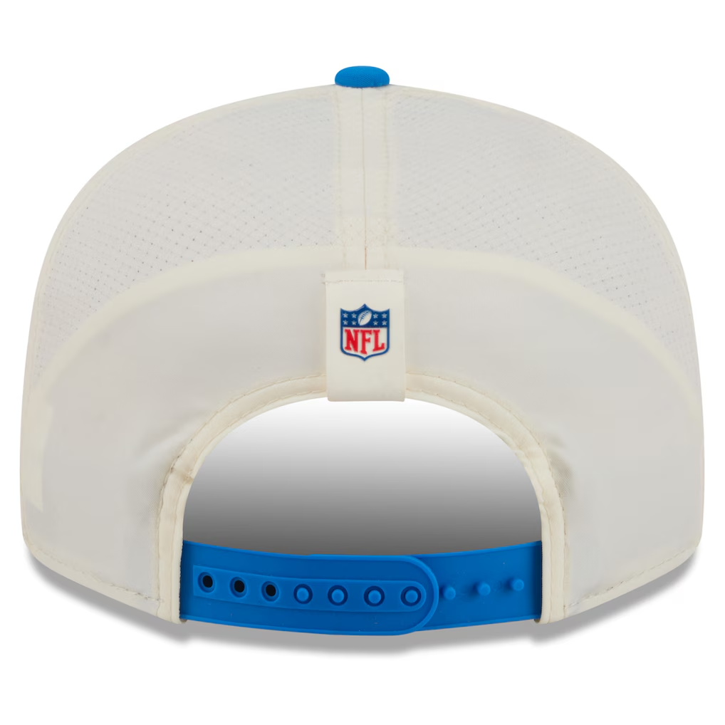 DETRIOT LIONS 2026 NFL TRAINING CAMP 9FIFTY SNAPBACK HAT - CHROME WHITE/BLUE