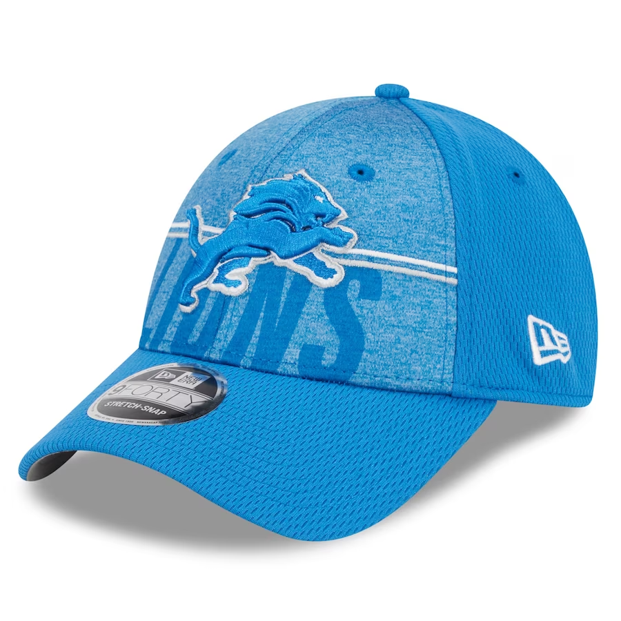 DETROIT LIONS 2023 TRAINING CAMP 9FORTY STRETCH SNAP ADJUSTABLE HAT