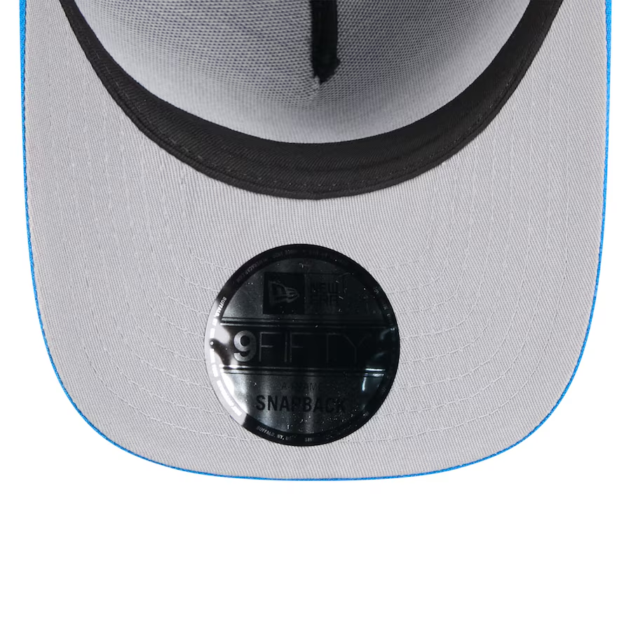 DETROIT LIONS 2025 NFL DRAFT 9FIFTY A-FRAME SNAPBACK HAT - BLACK/BLUE