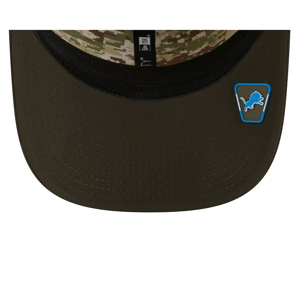 DETROIT LIONS 2025 NFL SALUTE TO SERVICE 9SEVENTY ADJUSTABLE HAT - GREEN