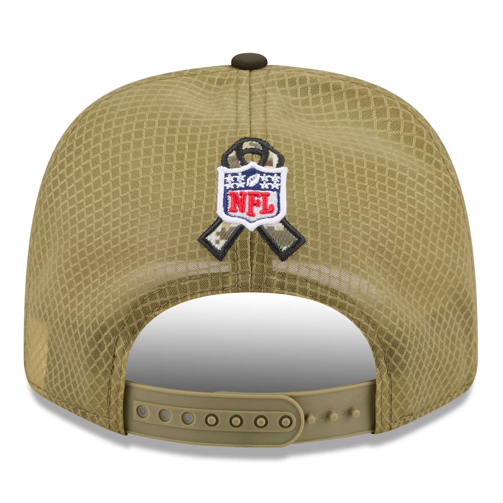 DETROIT LIONS 2025 NFL SALUTE TO SERVICE 9SEVENTY ADJUSTABLE HAT - GREEN