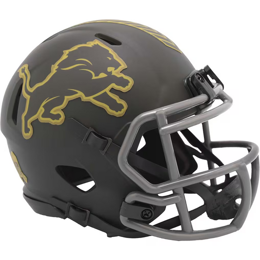 DETROIT LIONS 2025 NFL SALUTE TO SERVICE RIDDELL SPEED MINI HELMET