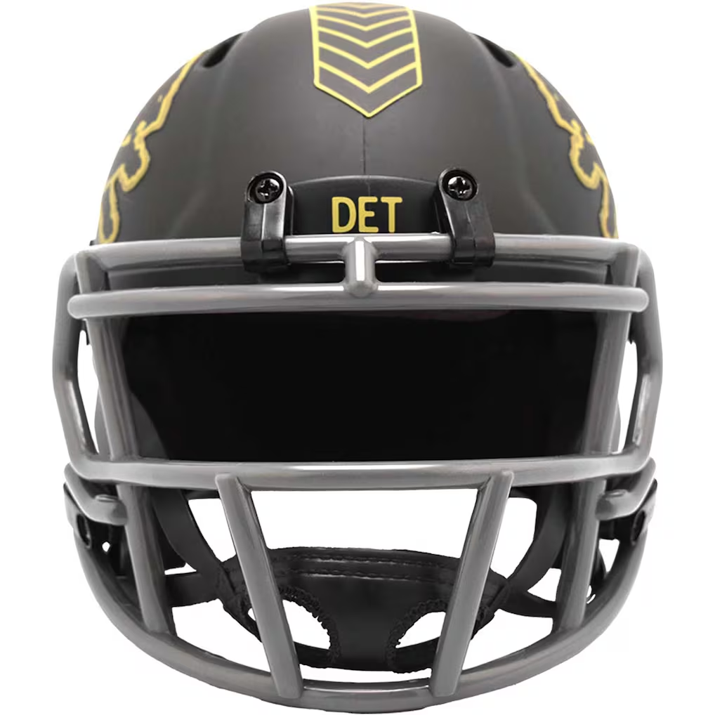 DETROIT LIONS 2025 NFL SALUTE TO SERVICE RIDDELL SPEED MINI HELMET