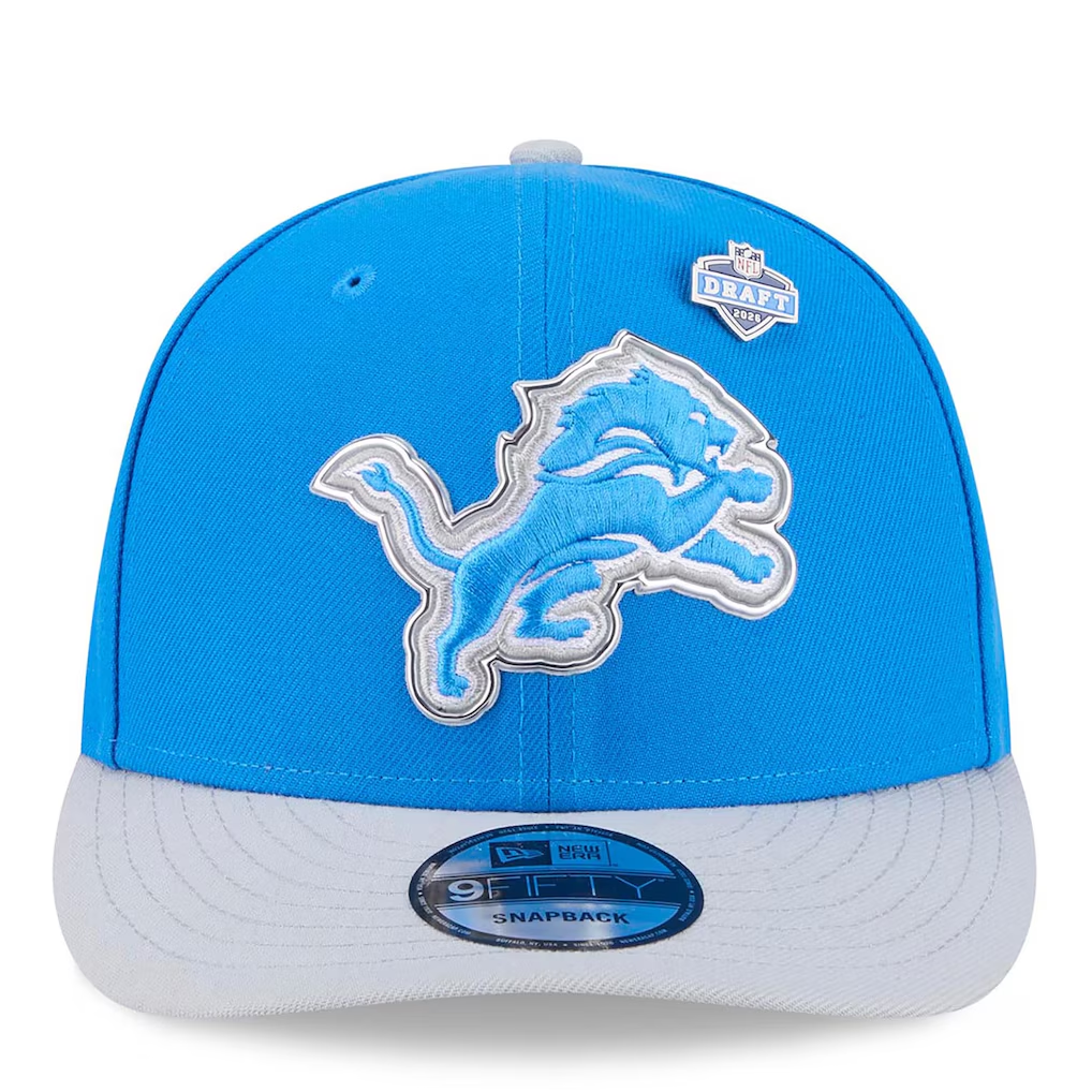 DETROIT LIONS 2026 NFL DRAFT 9FIFTY SNAPBACK HAT - BLUE/GRAY