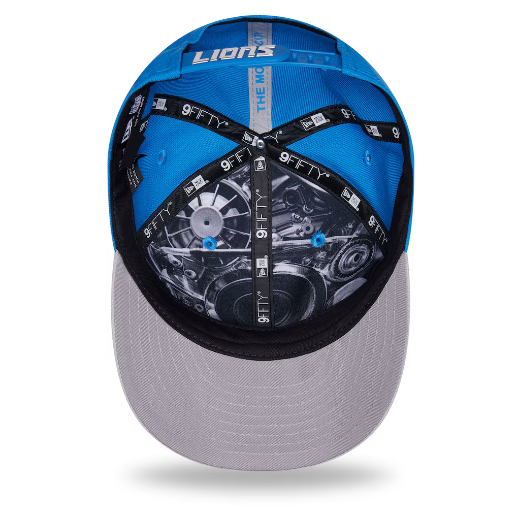 DETROIT LIONS 2026 NFL DRAFT 9FIFTY SNAPBACK HAT - BLUE/GRAY