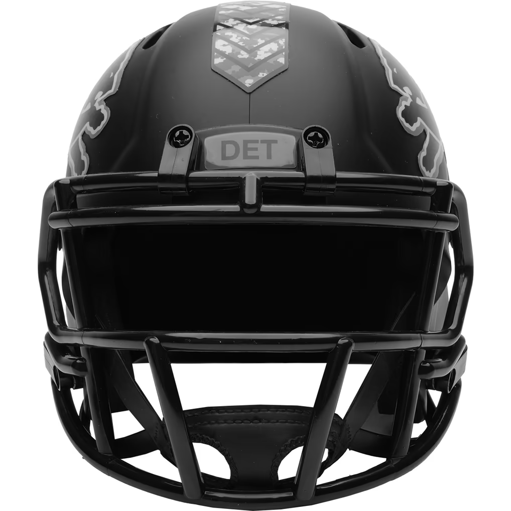 DETROIT LIONS 2026 NFL SALUTE TO SERVICE RIDDELL SPEED MINI HELMET