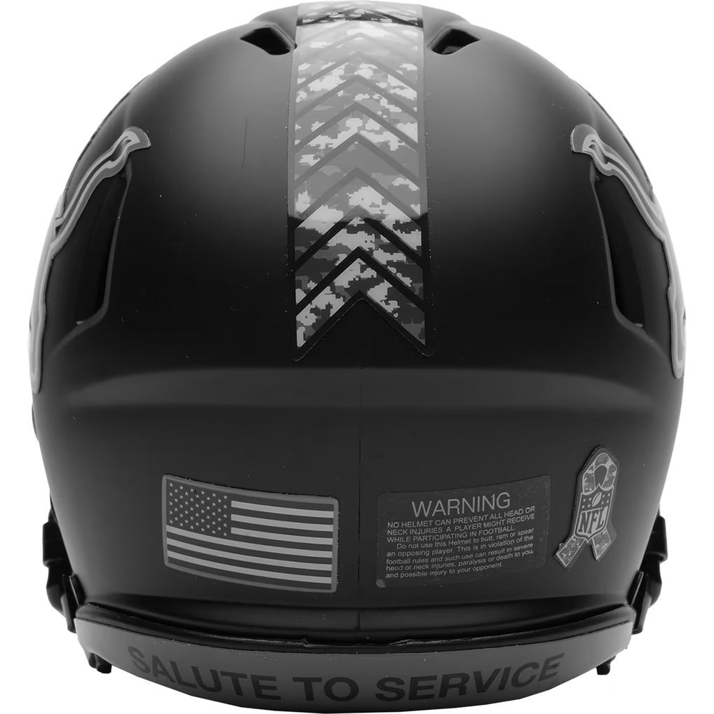 DETROIT LIONS 2026 NFL SALUTE TO SERVICE RIDDELL SPEED MINI HELMET
