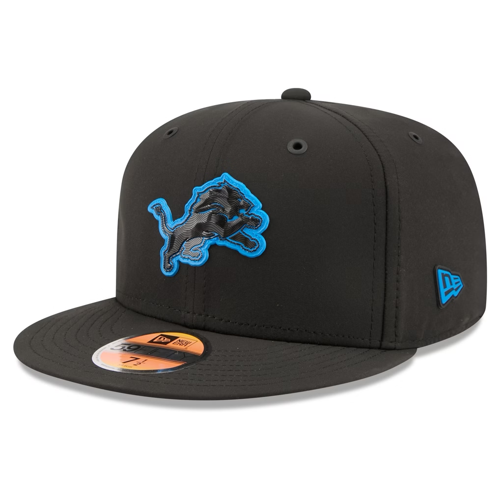 DETROIT LIONS 2026 NFL SIDELINE 59FIFTY FITTED HAT - BLACK