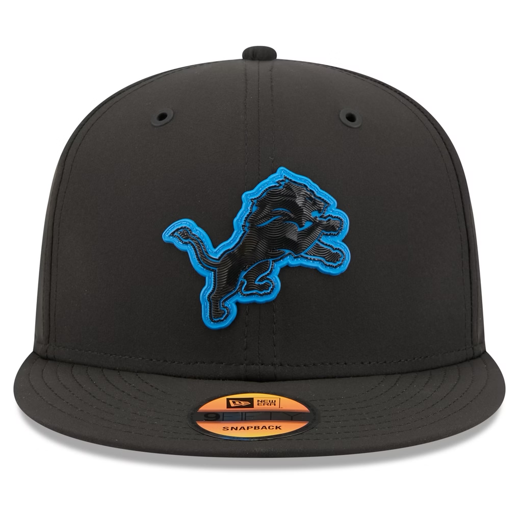 DETROIT LIONS 2026 NFL SIDELINE 9FIFTY SNAPBACK HAT - BLACK
