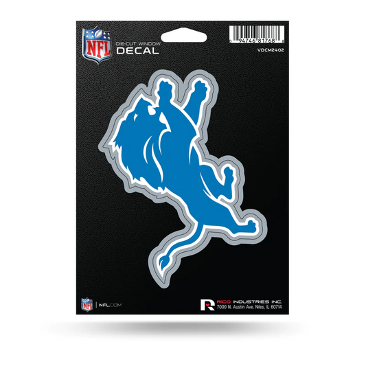 DETROIT LIONS 5" X 7" VINYL DIE-CUT DECAL