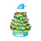 DETROIT LIONS 8" LED CERAMIC CHRISTMAS TREE