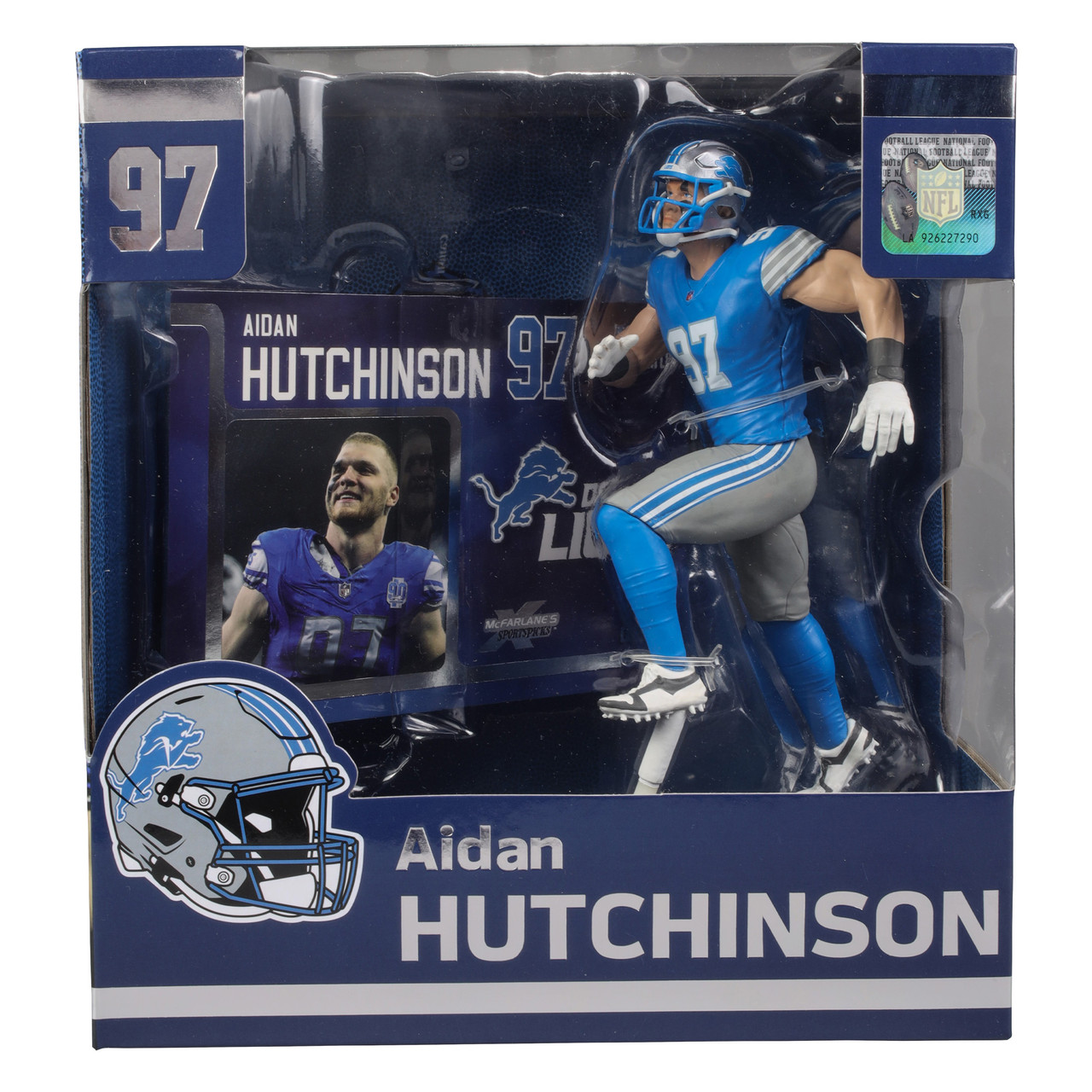 DETROIT LIONS AIDAN HUTCHINSON NFL LEGACY 7" MCFARLANE SPORTS PICK FIGURE