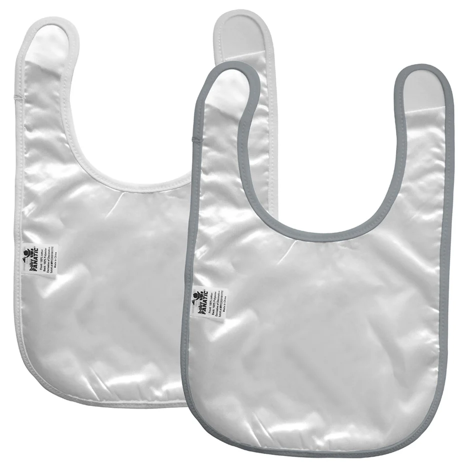 DETROIT LIONS BABY BIBS - 2 PACK - GREY/WHITE