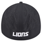 DETROIT LIONS BLACK NIGHT 39THIRTY FLEX FIT HAT - BLACK