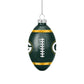 GREEN BAY PACKERS BLOWN GLASS FOOTBALL ORNAMENT