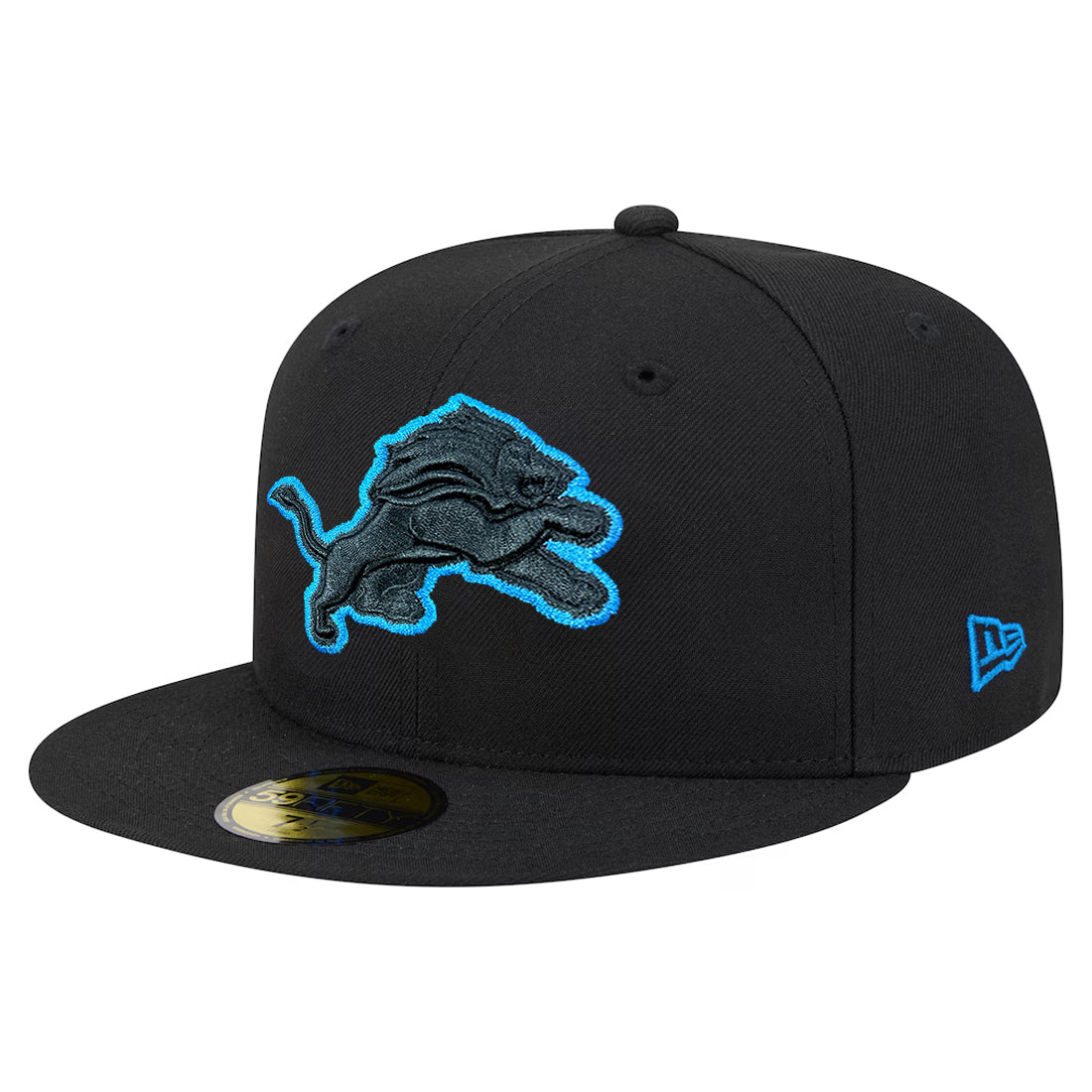 DETROIT LIONS COLOR POP 59FIFTY FITTED HAT - BLACK