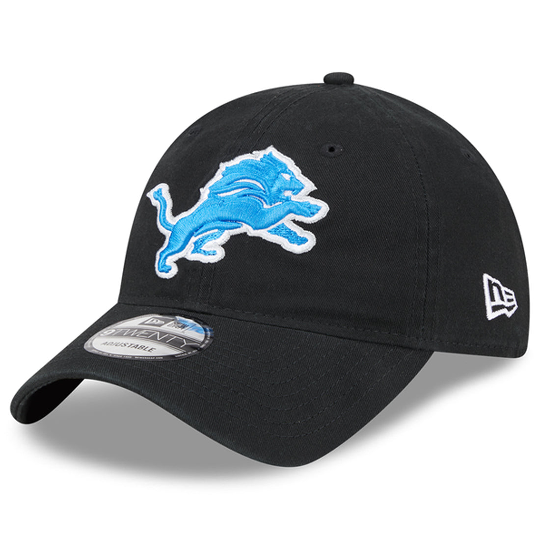 DETROIT LIONS EVERGREEN BASIC 9TWENTY ADJUSTABLE HAT - BLACK