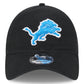 DETROIT LIONS EVERGREEN BASIC 9TWENTY ADJUSTABLE HAT - BLACK