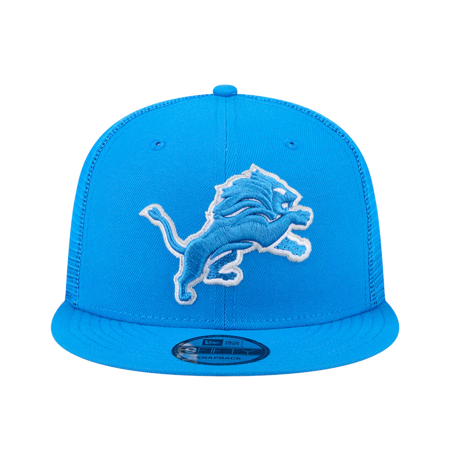 DETROIT LIONS EVERGREEN TRUCKER 9FIFTY SNAPBACK - BLUE