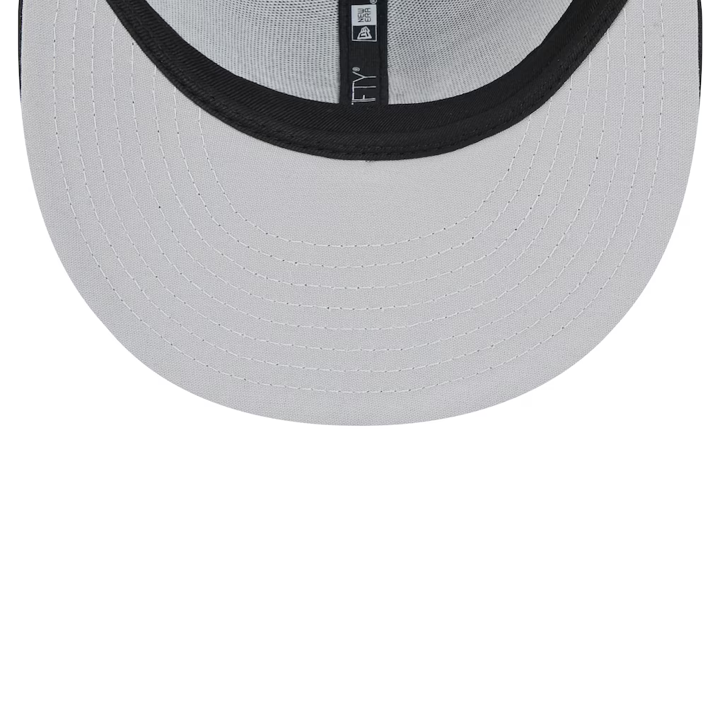 DETROIT LIONS EVERGREEN TRUCKER 9FIFTY SNAPBACK HAT - BLACK/WHITE