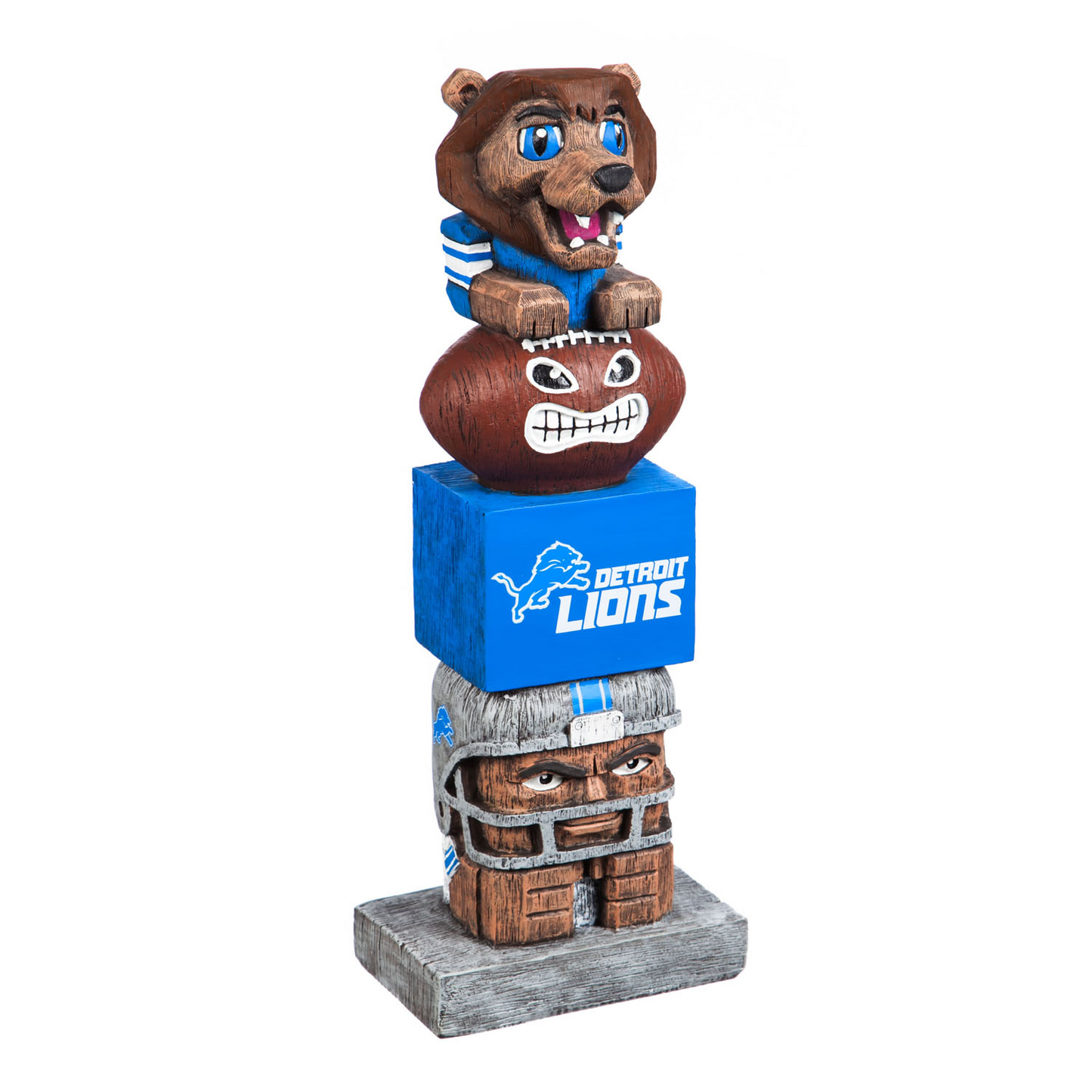 DETROIT LIONS GARDEN TIKI TOTEM STATUE