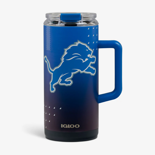 DETROIT LIONS IGLOO NFL 1L BEER MUG - BLUE/BLACK