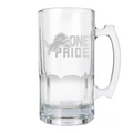 DETROIT LIONS LASER ETCHED 1 LITER MACHO MUG - RALLY