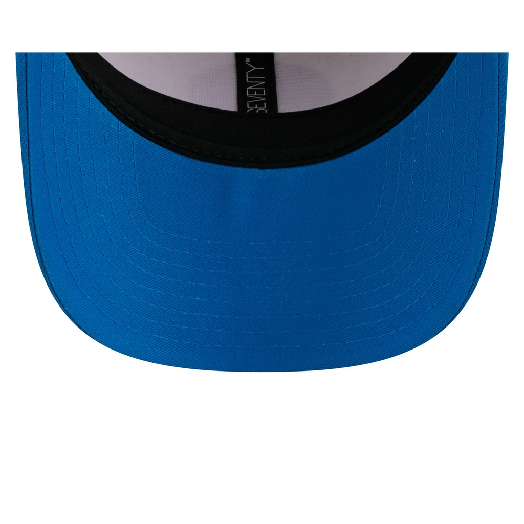 DETROIT LIONS LOYAL CORDUROY 9SEVENTY STRETCH-SNAP ADJUSTABLE HAT - CHROME WHITE/BLUE