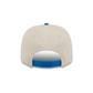 DETROIT LIONS LOYAL CORDUROY 9SEVENTY STRETCH-SNAP ADJUSTABLE HAT - CHROME WHITE/BLUE