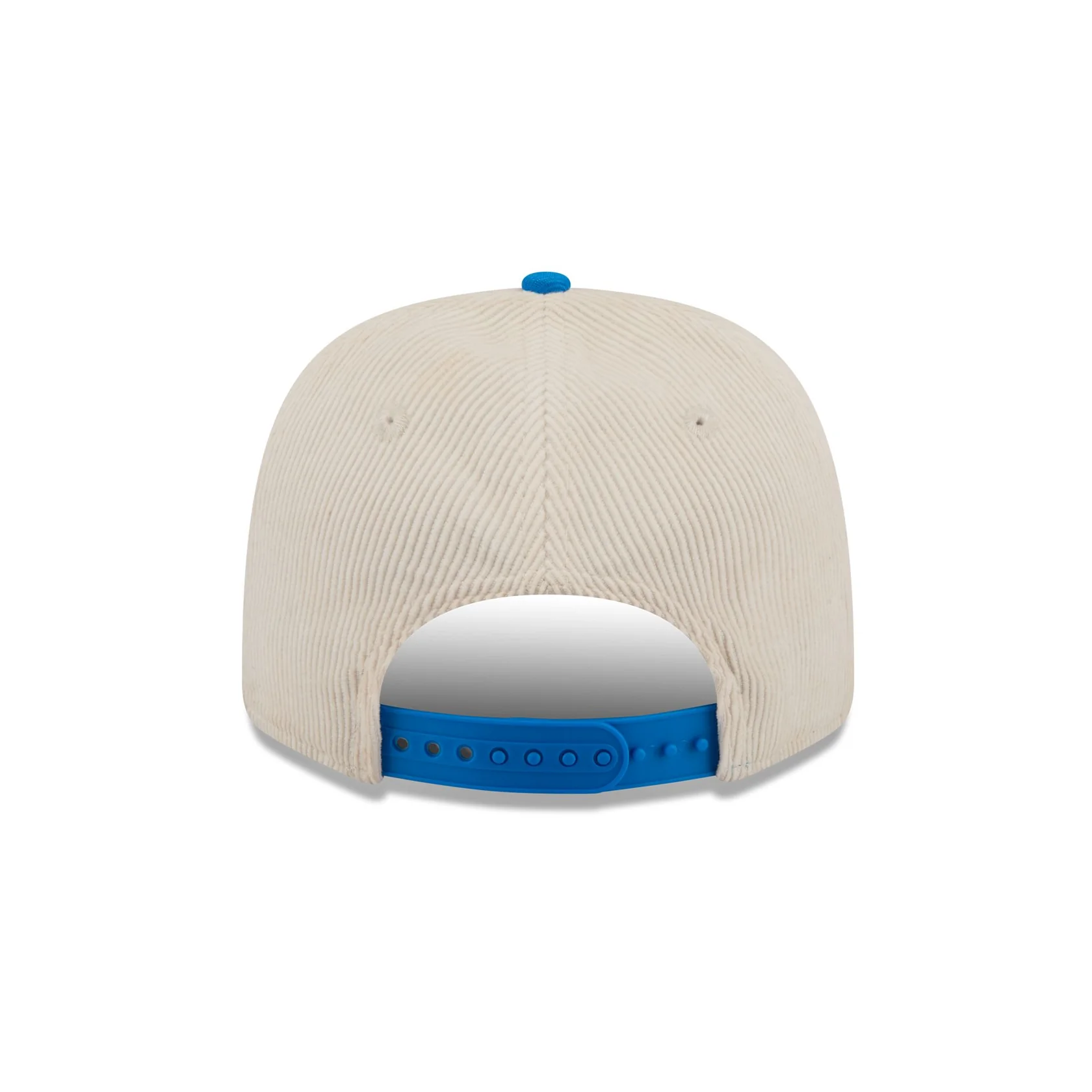 DETROIT LIONS LOYAL CORDUROY 9SEVENTY STRETCH-SNAP ADJUSTABLE HAT - CHROME WHITE/BLUE