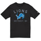DETROIT LIONS MEN'S NEW ERA 2025 NFL DRAFT T-SHIRT - BLACK