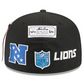 DETROIT LIONS NEW ERA X ALPHA INDUSTRIES 59FIFTY FITTED HAT - BLACK