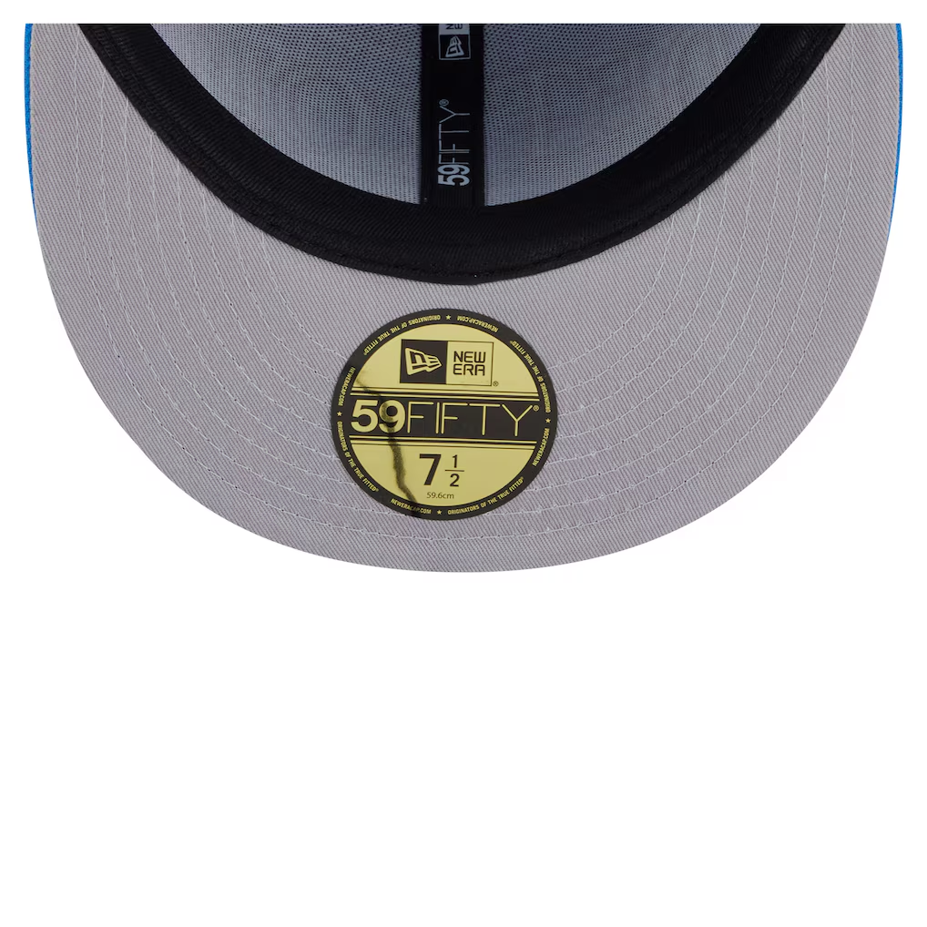 DETROIT LIONS OVERSIZED 59FIFTY FITTED HAT - POWDER BLUE