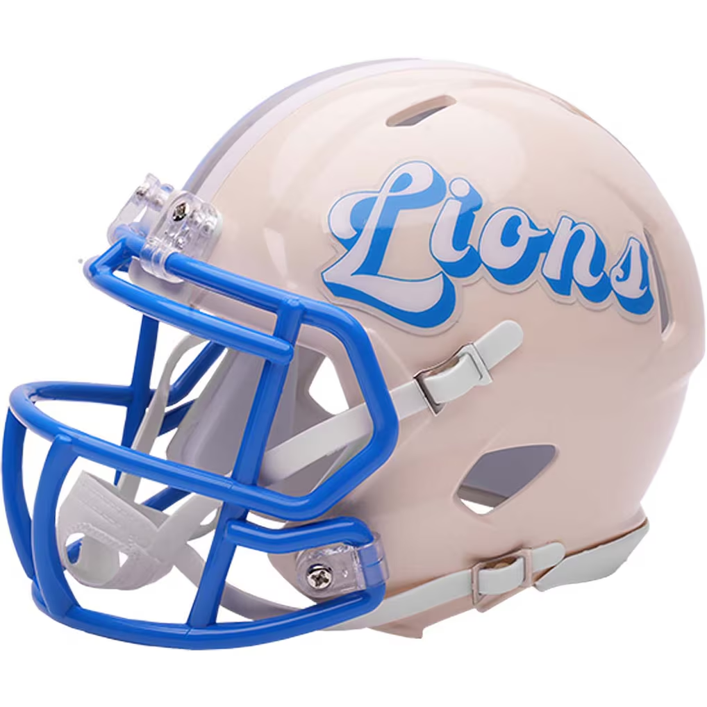 DETROIT LIONS RETRO COLLECTION RIDDELL SPEED MINI HELMET