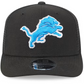 DETROIT LIONS TEAM COLLECTION 9SEVENTY STRETCH SNAP ADJUSTABLE HAT - BLACK