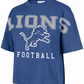 DETROIT LIONS WOMEN'S '47 BRAND OUTREACH CITY T-SHIRT - BLUE RAZ