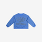 DETROIT LIONS WOMEN'S FOCO RHINESTONE LOGO OVERSIZED CREW NECK SWEATSHIRT - BLUE